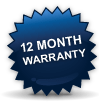 12 Month Warranty